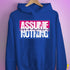 Assume Nothing Bisexual Pride Flag Hoodie - Royal Blue